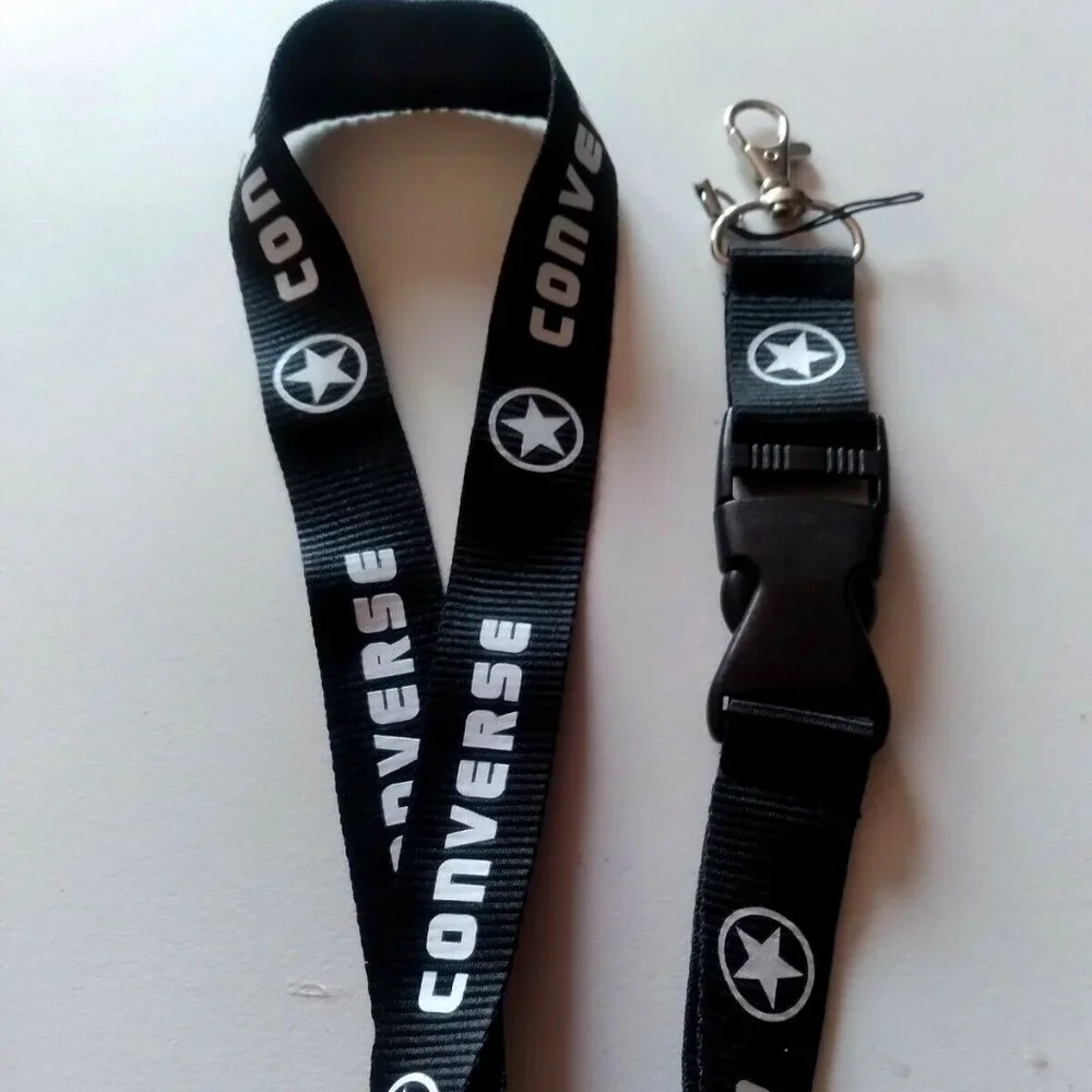 COPY - Universal Sport Converse Lanyard Keychain ID Badge Holder Black
